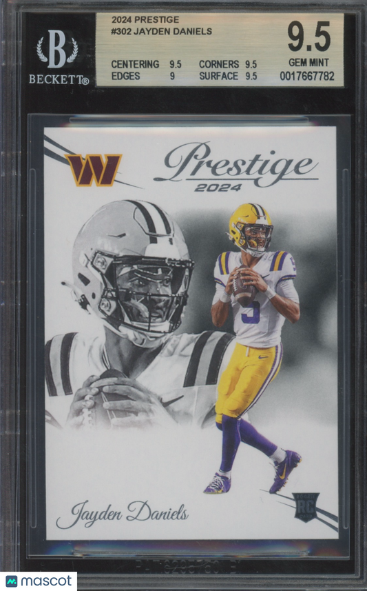 2024 Prestige Jayden Daniels RC #302 BGS 9.5