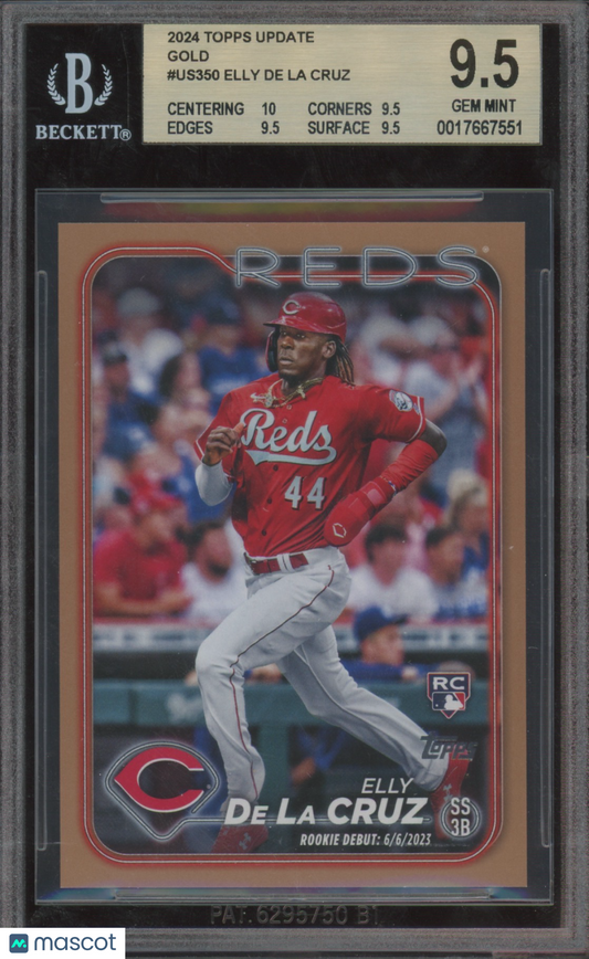 2024 Topps Update Gold Elly De La Cruz #US350 BGS 9.5