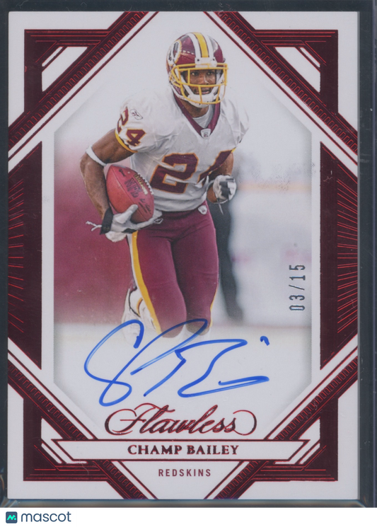 2023 Flawless Champ Bailey #TD-KM2 Frame Signatures 03/15