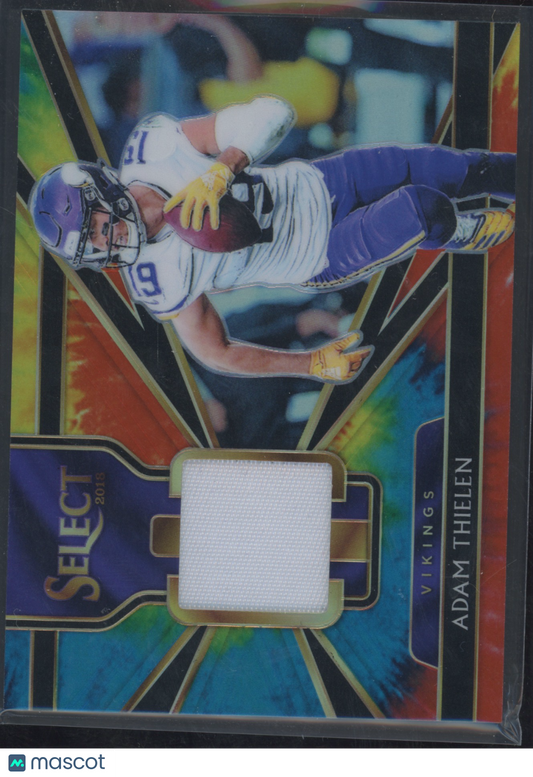 2018 Panini Select Adam Thielen #25 Tie-Dye 21/25 Patch