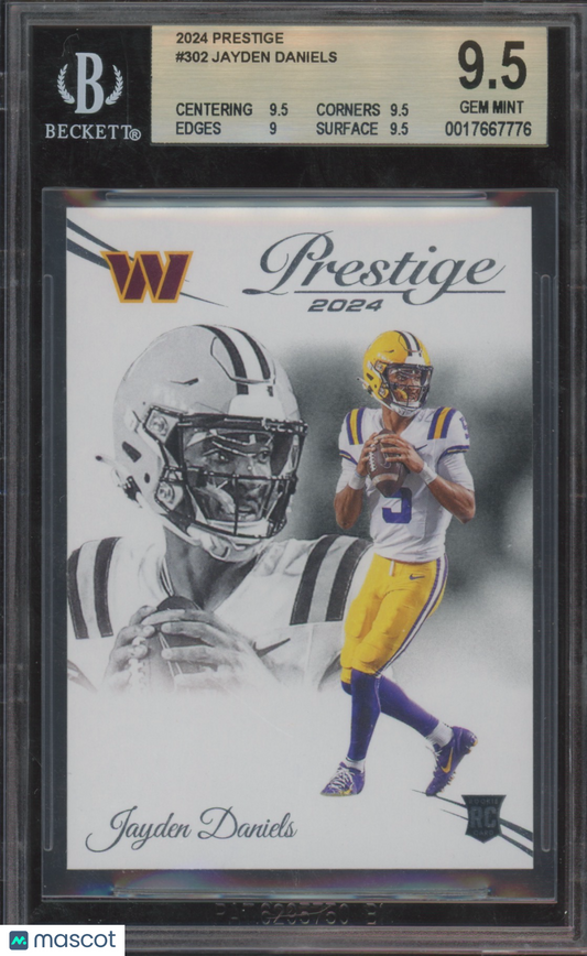 2024 Prestige Jayden Daniels RC #302 BGS 9.5