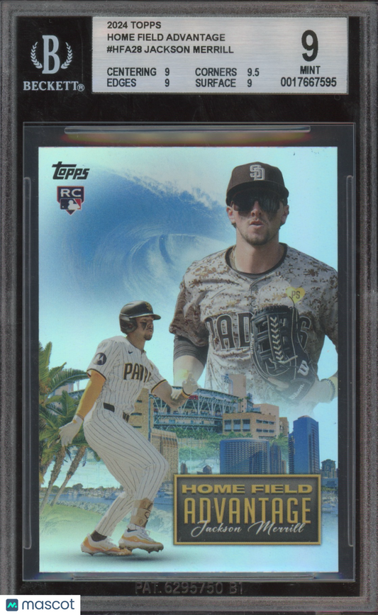 2024 Topps Home Field Advantage Jackson Merrill #HFA28 BGS 9