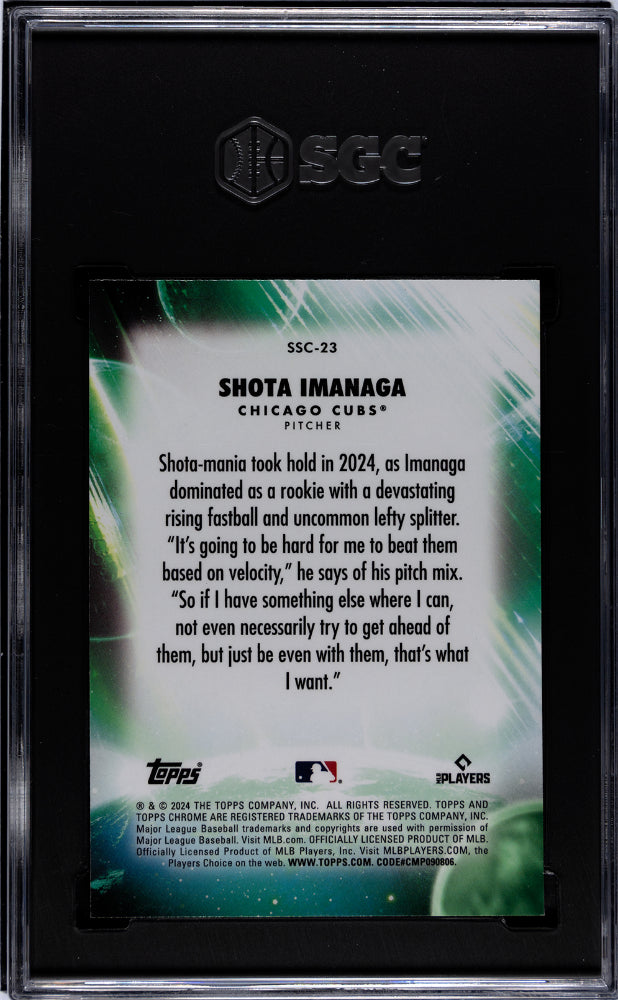 2024 Topps Chrome Update Shota Imanaga #SSC-23 Stratospheric Stars SGC 10