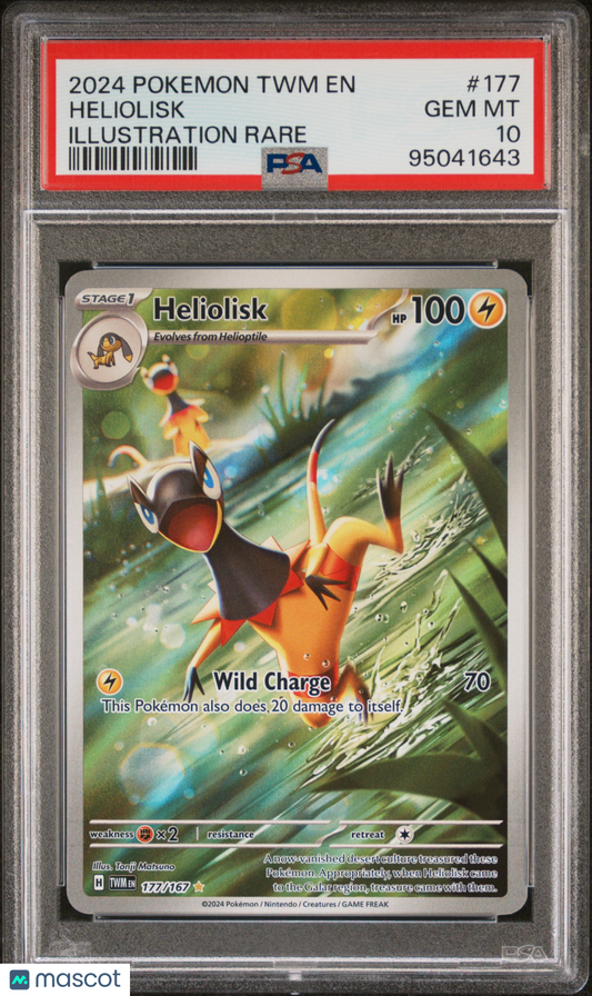 PokéMon TCG Heliolisk #177 Illustration Rare PSA 10