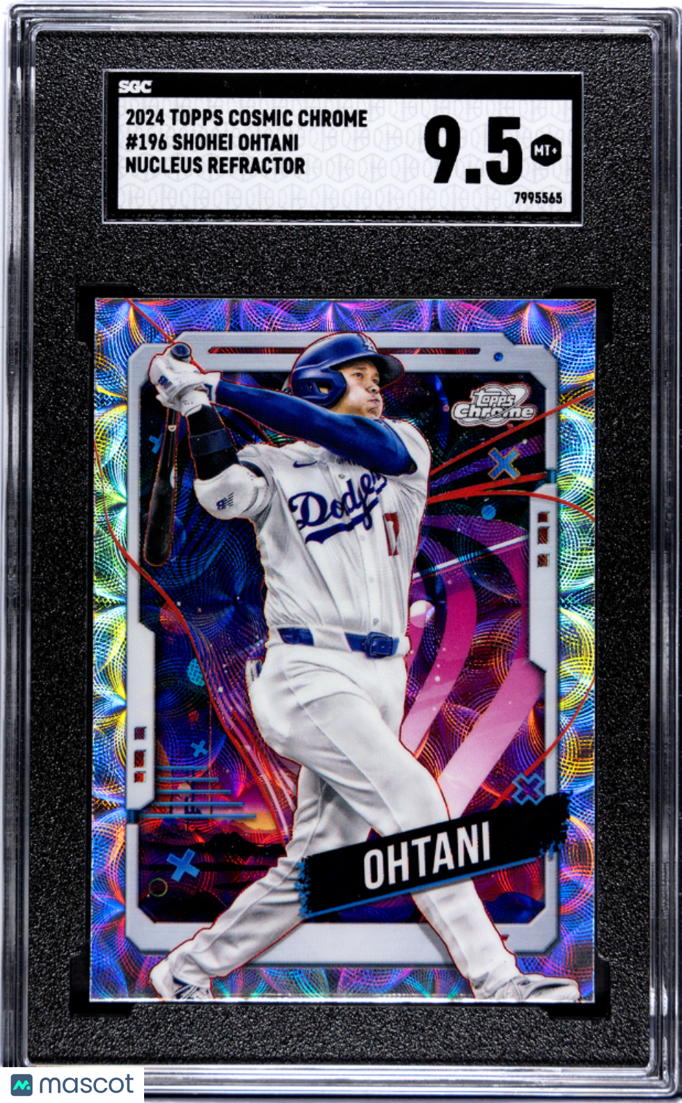 2024 Topps Cosmic Chrome Shohei Ohtani #196 Nucleus Refractor SGC 9.5